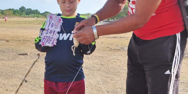 El vuelo ágil de cometas multicolores colmó el cielo pinero durante el Mega evento de Papalotes