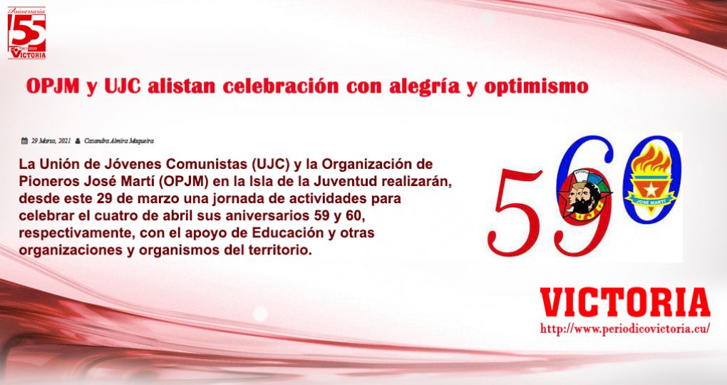 OPJM y UJC alistan celebración con alegría y optimismo