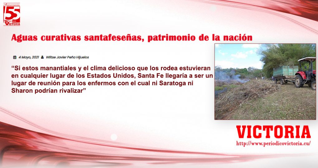 Aguas curativas santafeseñas, patrimonio de la nación