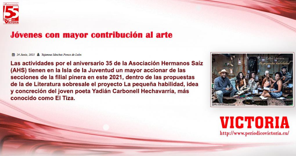 Jóvenes con mayor contribución al arte