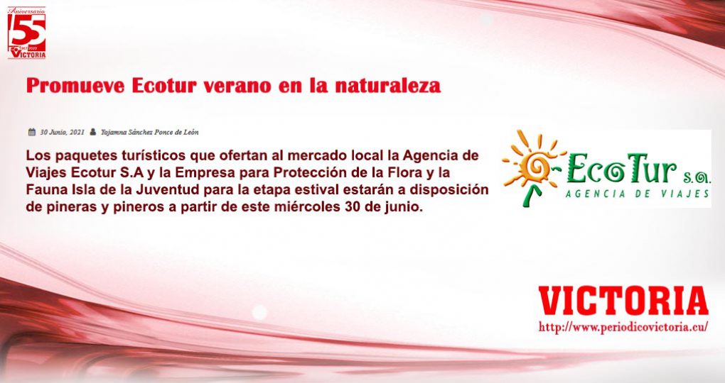 Promueve Ecotur verano en la naturaleza