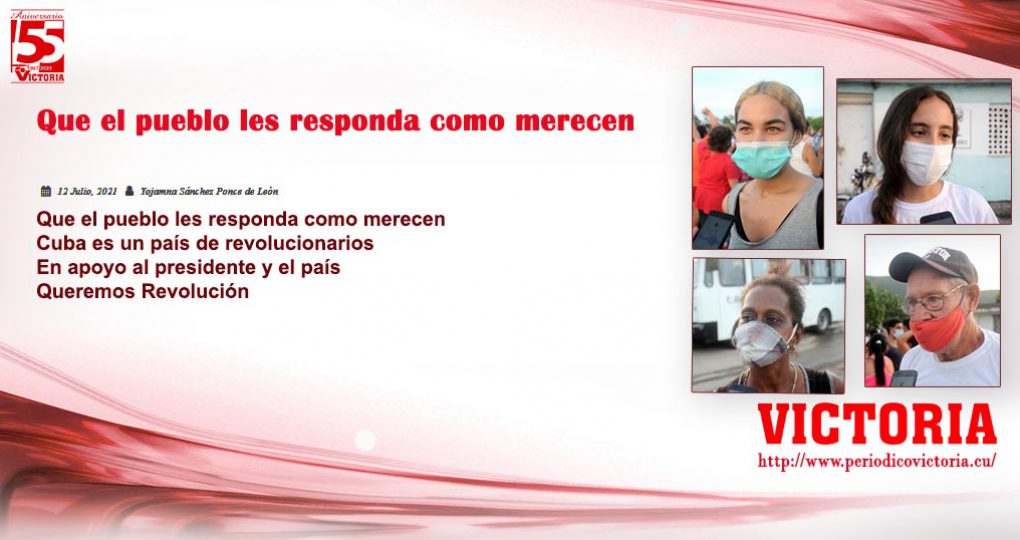 Que el pueblo les responda como merecen