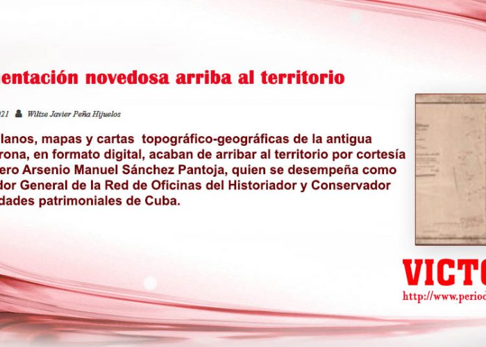 Documentación novedosa arriba al territorio