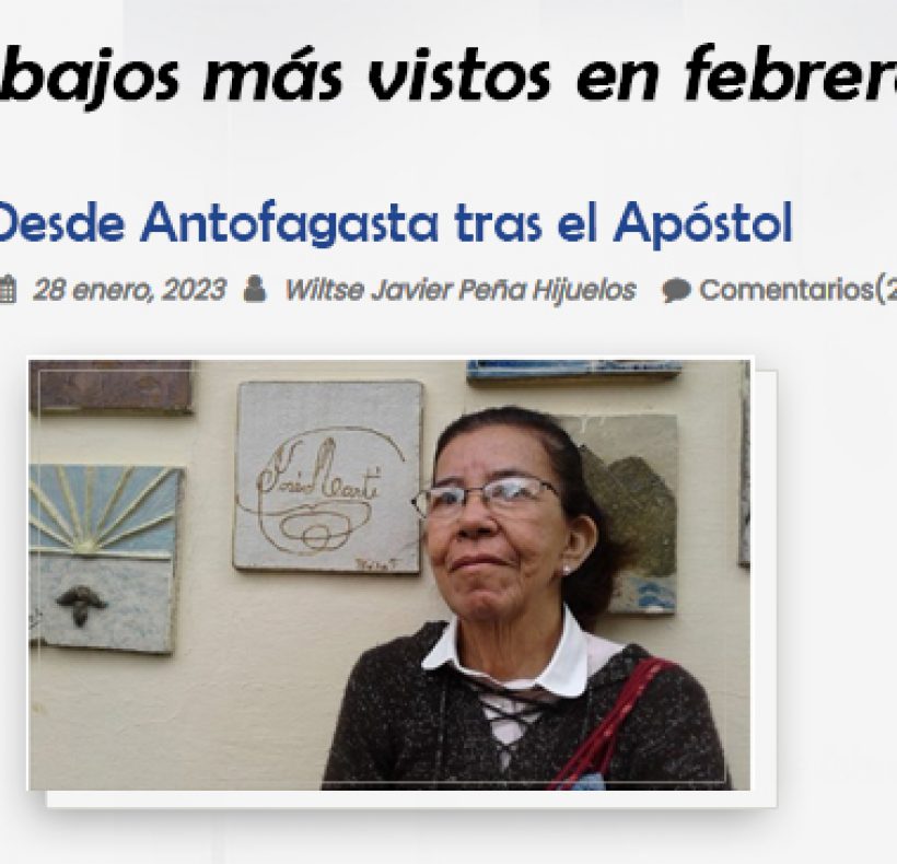 Desde Antofagasta tras el Apóstol