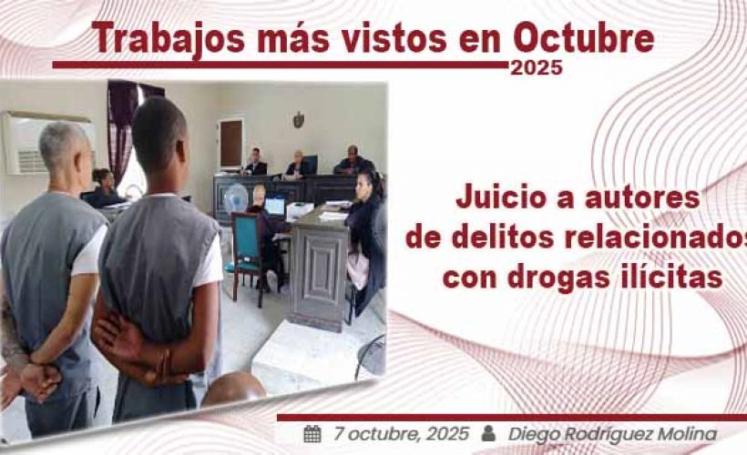 01-Juicio a autores de delitos relacionados con drogas ilícitas